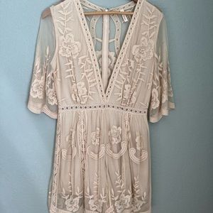 Wishlist Cream Lace Romper